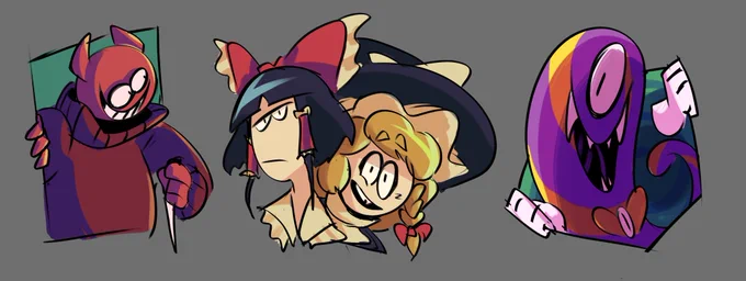 Fast doodles about colors I did for a friend 
