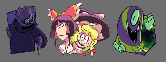 Fast doodles about colors I did for a friend 
