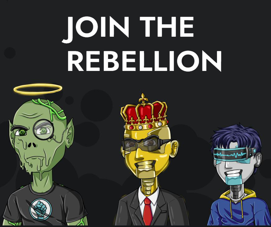 We just sold out another 50 NFTs and we're releasing another 50 in less than 48 hours now! Stay tuned, everyone, as we're gonna reach a new ATH for the Rebellion token. Let's get it! 💯