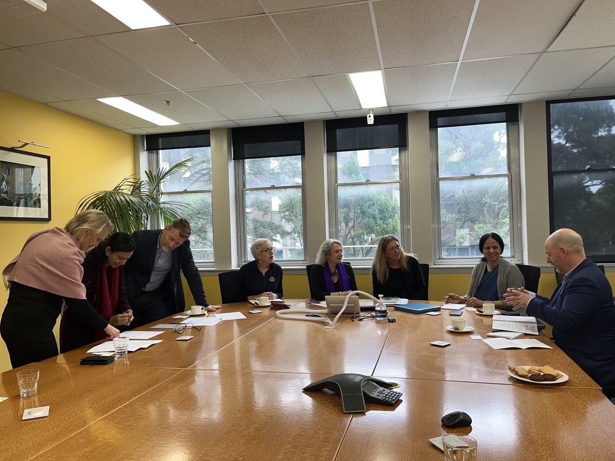 Monash Arts' Dean and Executive team thrilled to welcome VC Prof Shalini Bharat and Prof Madhushree Sekher <a href="/TISSpeak/">TISS - Tata Institute of Social Sciences</a> <a href="/TISSMumbai/">TISS Mumbai</a> this morning. 

Inspired by their 'Re-Imagining Futures' ambitions and the opportunities ahead to work together to '#ChangeIt for Good' <a href="/MonashUni/">Monash University</a>