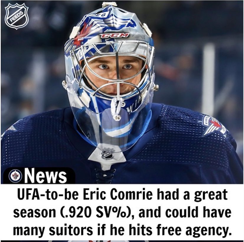 sandropacheco71's tweet photo. Am I the only one that thinks just because a player has one good season in their career doesn’t mean that teams shouldn’t empty the bank for them? He decent at best…prove me wrong. #NHL #GoJetsGo #EricComrie https://t.co/su4BbPRccr