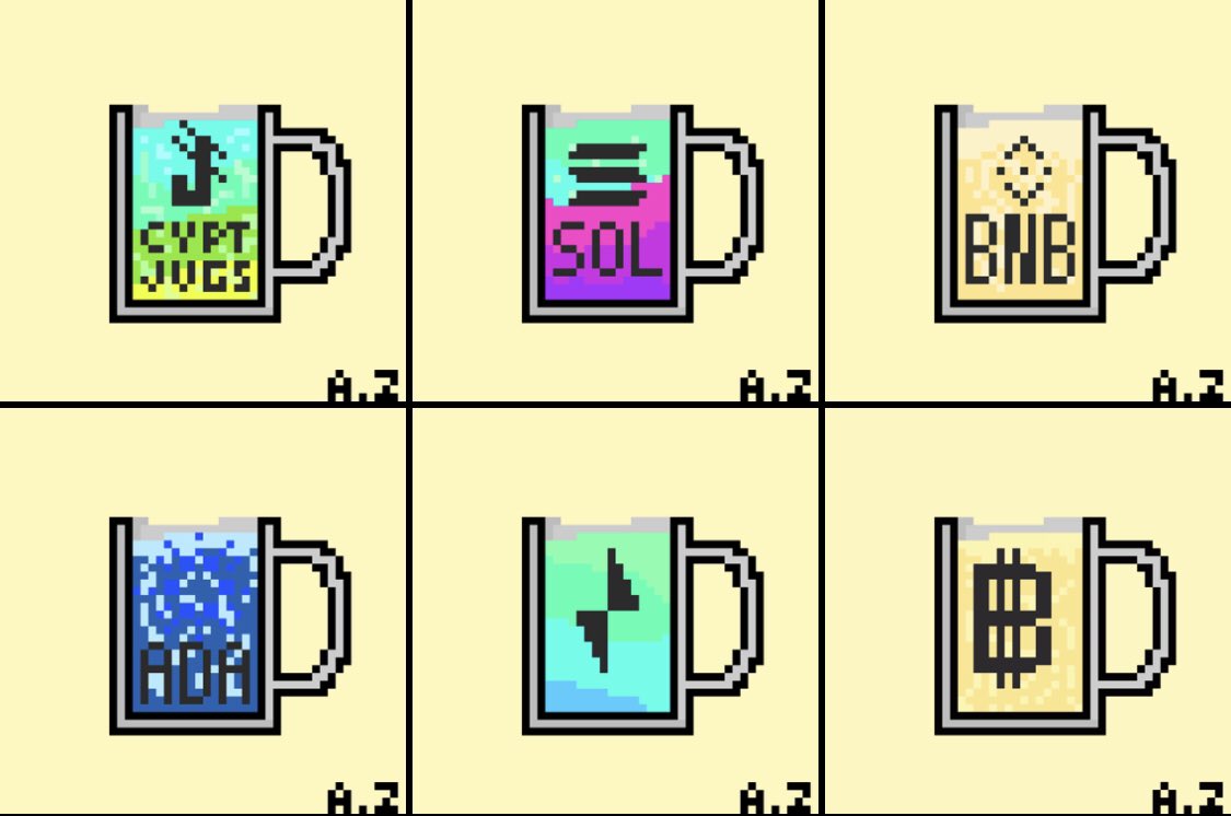 My new NFT collection is up | CRYPT0 JUG5|                   #nftartwork #opensea #ADA #Bitcoin $SOL