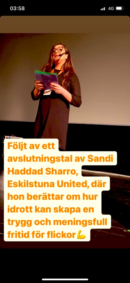 Tack @ForumJamstalld för att ni bjöd in mig och gav mig möjligheten att få berätta om vårt arbete med Girls United som bedrivs av min klubb <a href="/EskilstunUnited/">Eskilstuna United</a> jag fick berätta betydelsen av meningsfull fritid och hur idrotten varit min vägvisare genom livet #inkludering #mening