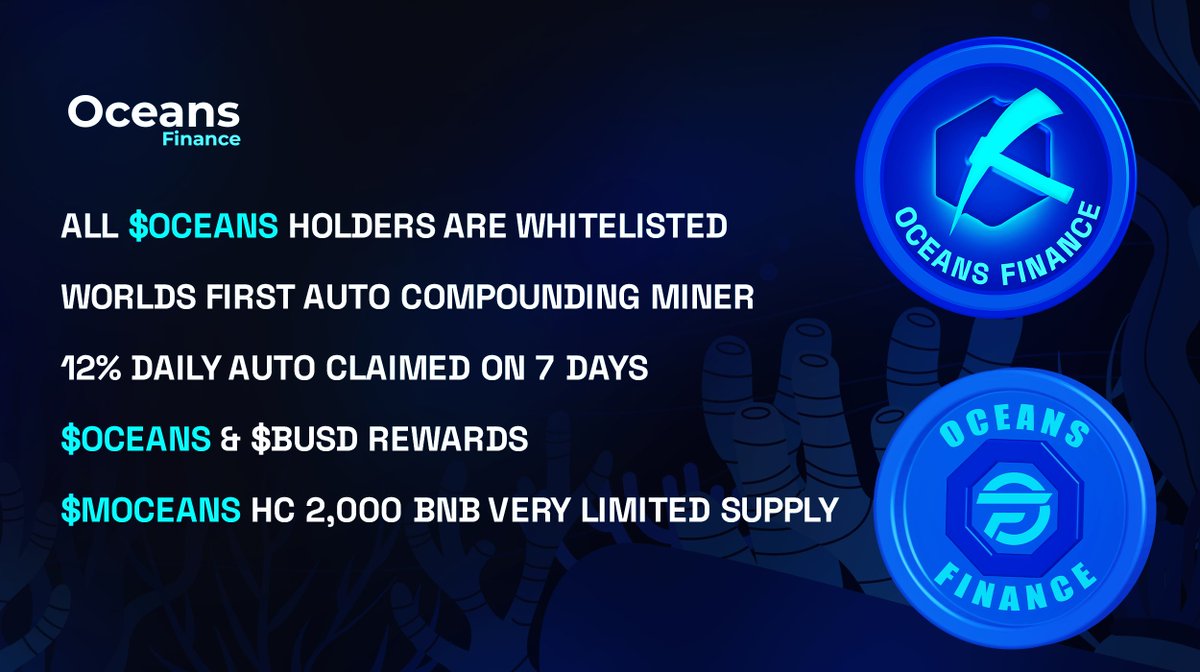 $OCEANS Team has Updated its Pre Sale link to ofin.cc/NnHzj  Dont miss out #BNB #BSCGem