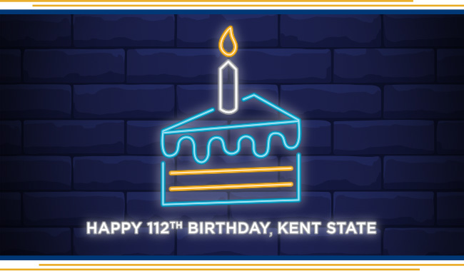 KentStAthletics's tweet photo. In honor of @KentState's 112th birthday we are joining in on the first ever Day of Giving! Click the link to make a gift toward Athletics scholarships and it could be matched! ⚡

🎁 → https://t.co/QfZEsncIRD

#GoFlashes x #KSUGives https://t.co/aAe7LoiDjL