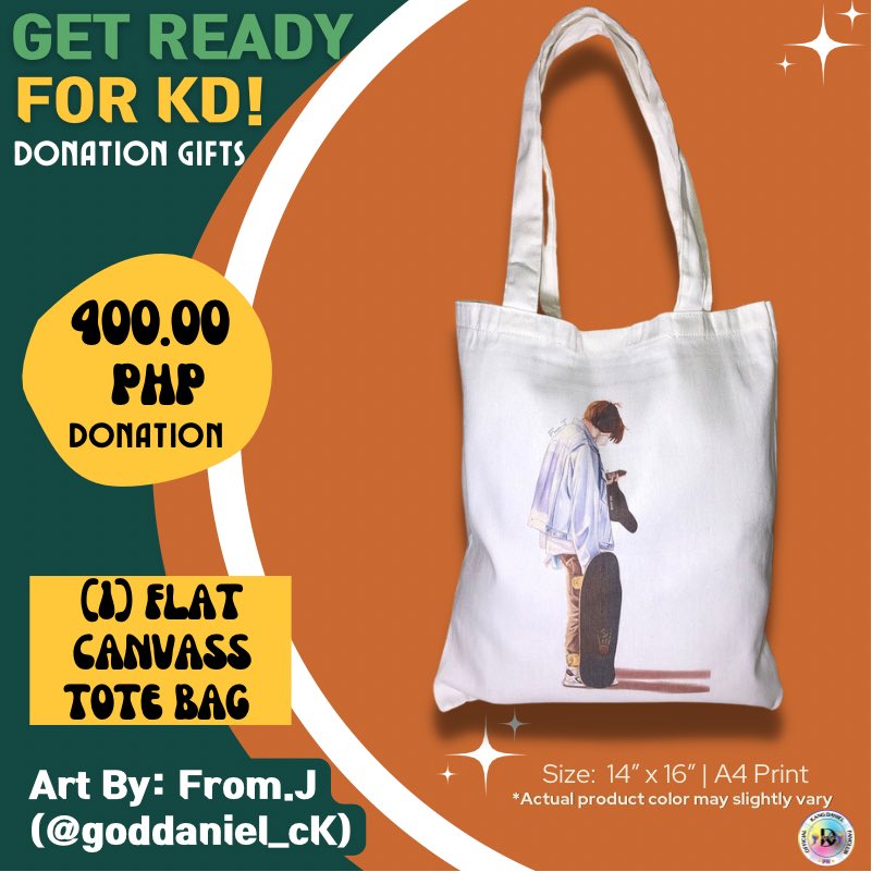 kangdanityph's tweet photo. You’ll receive a FLAT CANVASS TOTE BAG for a ₱400 donation or a CANVASS TOTE BAG if donation is ₱600. Both art made by @goddaniel_cK

3 DAYS LEFT &amp; our #GetReadyForKD fundraising ends!
Form:
🔗https://t.co/BMv7ZLsupQ

Or join our [#TheStory] PH GO
🔗https://t.co/FpZgmZcko9 https://t.co/mqI3HdKcl2