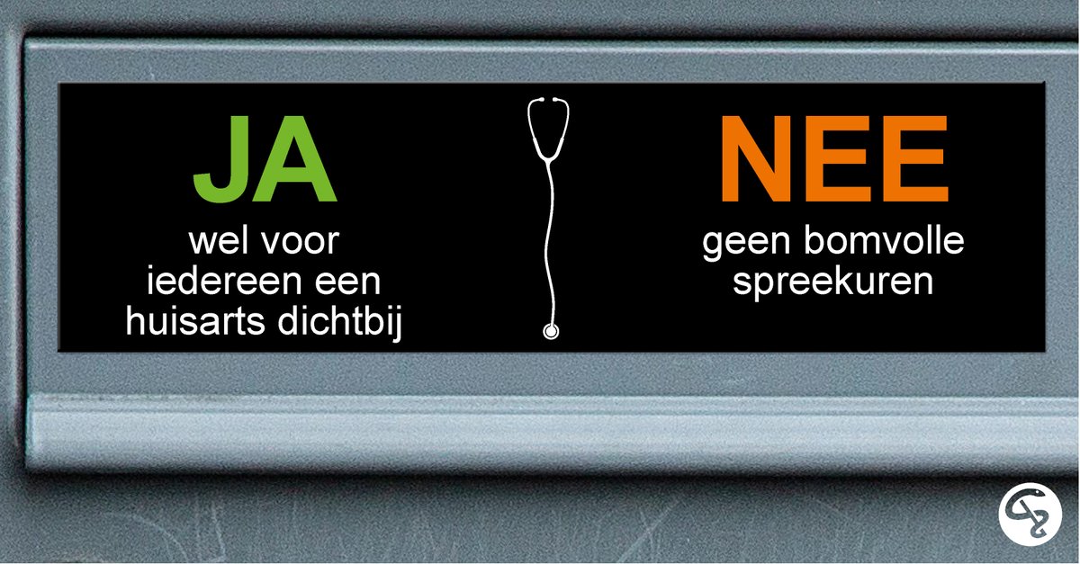 Vandaag, op de Dag van de huisarts, zeggen wij “nee” tegen alle oneigenlijke taken die op ons bordje belanden. Zodat we weer “ja” kunnen zeggen tegen onze patiënten. Doe mee: deel dit bericht met de #zorgvoordehuisarts en tag <a href="/ministerVWS/">Jan Anthonie Bruijn</a>. #wereldhuisartsendag #dagvandehuisarts