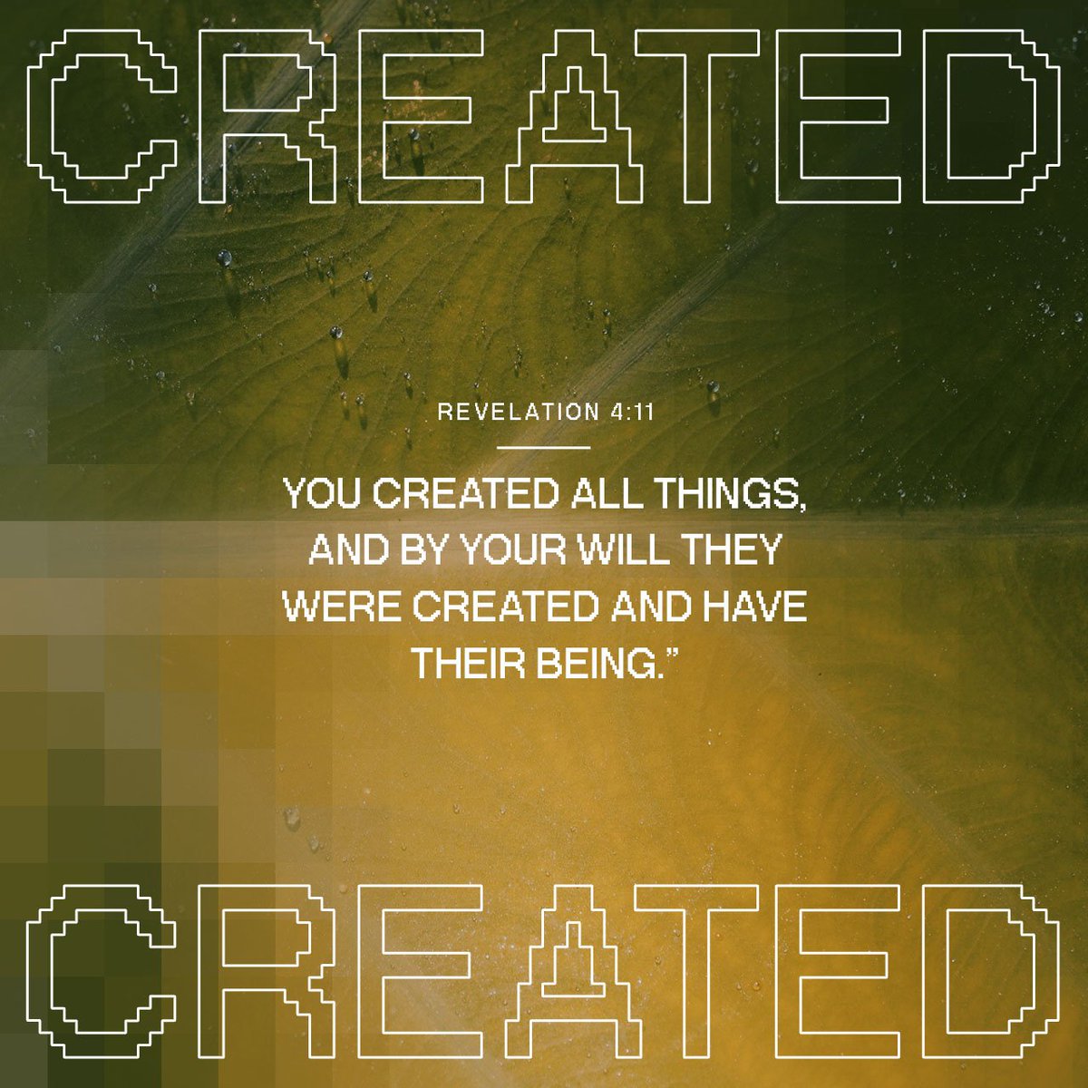 SpaceLightRadio's tweet photo. ㅤ
ㅤㅤㅤ💡“You are worthy, our Lord and God, to receive glory and honor and power, for you created all things, and by your will they were created and have their being.”
ㅤ
ㅤㅤㅤㅤㅤㅤㅤㅤㅤㅤㅤㅤRevelation 4:11 NIV
ㅤ https://t.co/V95MfKCaU8