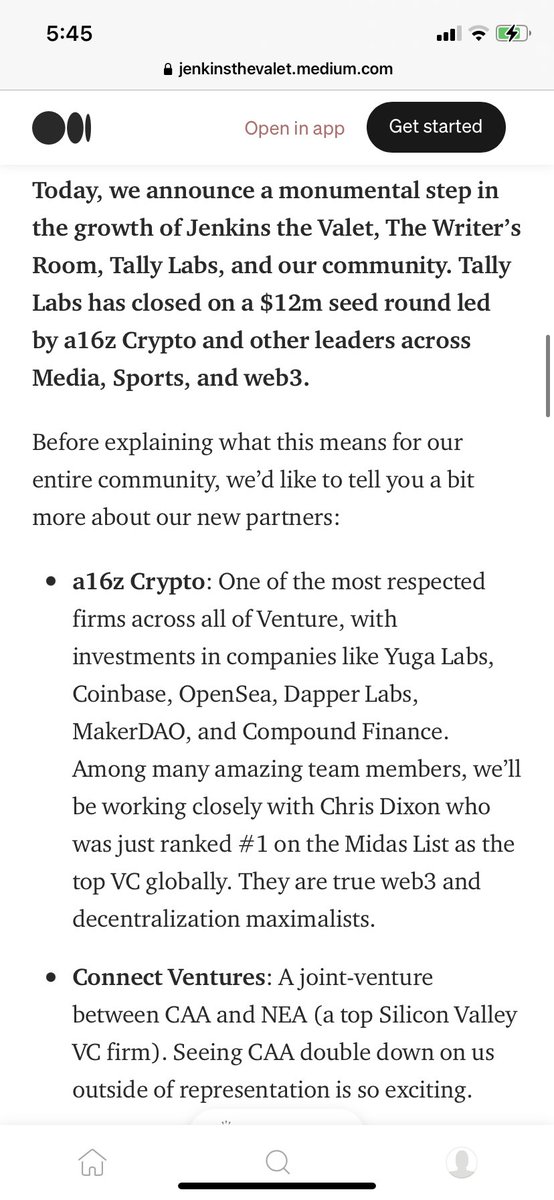 Congratulations <a href="/TallyLabsNFT/">Tally Labs</a> on your Seed Round 🎉 We’re incredibly happy to be on board! 

Full article here: 
jenkinsthevalet.medium.com/tally-labs-12m…

<a href="/NEA/">NEA</a>