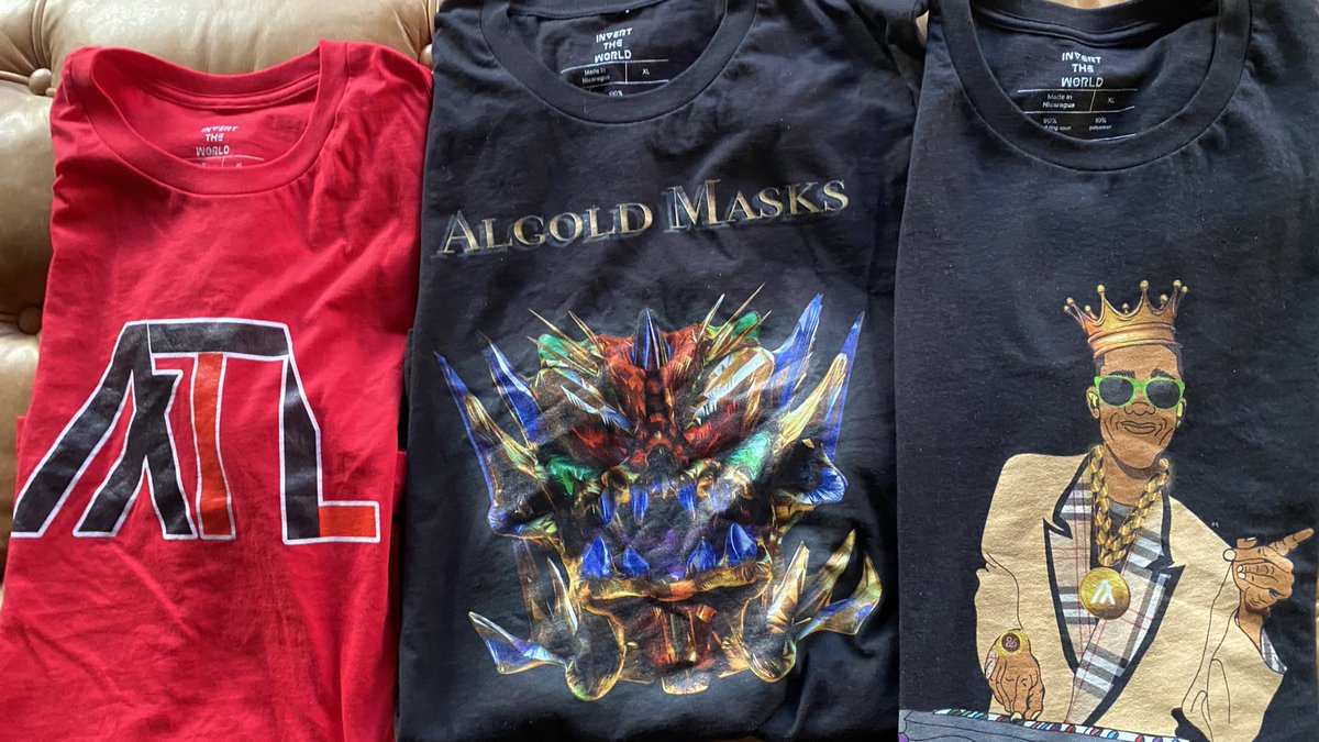 InvertTheWorld's tweet photo. This is the work in progress. Next week is NFT ATL. And we have to represent the brands! @AlgoFoundation @algorhythmsNFT @AlgoldMasks . https://t.co/cXAyGdhLf3