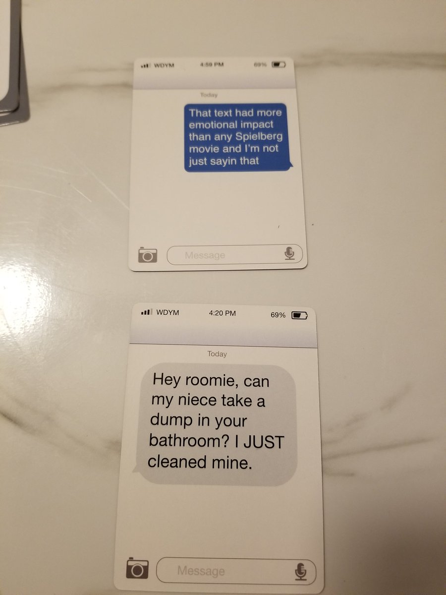 Brodeyy_51's tweet photo. Playing New Phone Who Dis with Em &amp; she wins with this one lol 
(read the gray one first) https://t.co/R4KYvC9fQQ