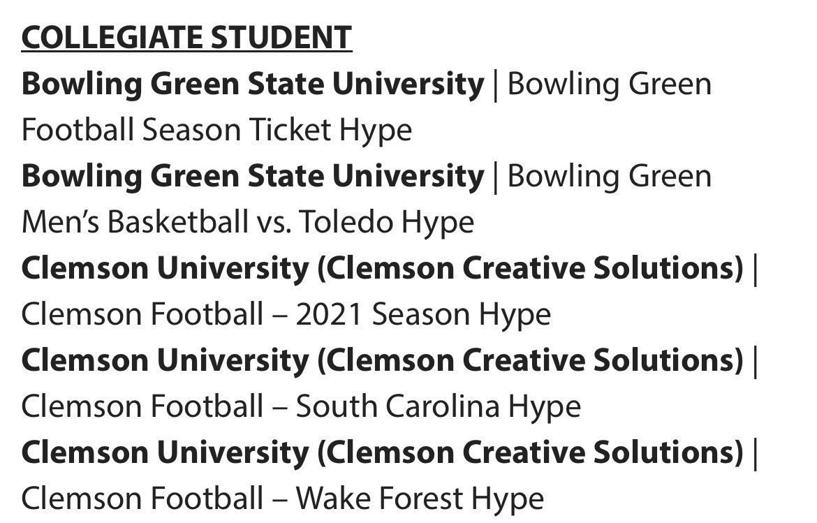 LeopardoBGMM's tweet photo. So thrilled to get our first nominations with @SVGCollege for this years CSMA’s. .@KJJonesII did amazing work for @BG_Football @BGSUMHoops. So proud!! @BGathletics got a good one! https://t.co/admQBffj1U