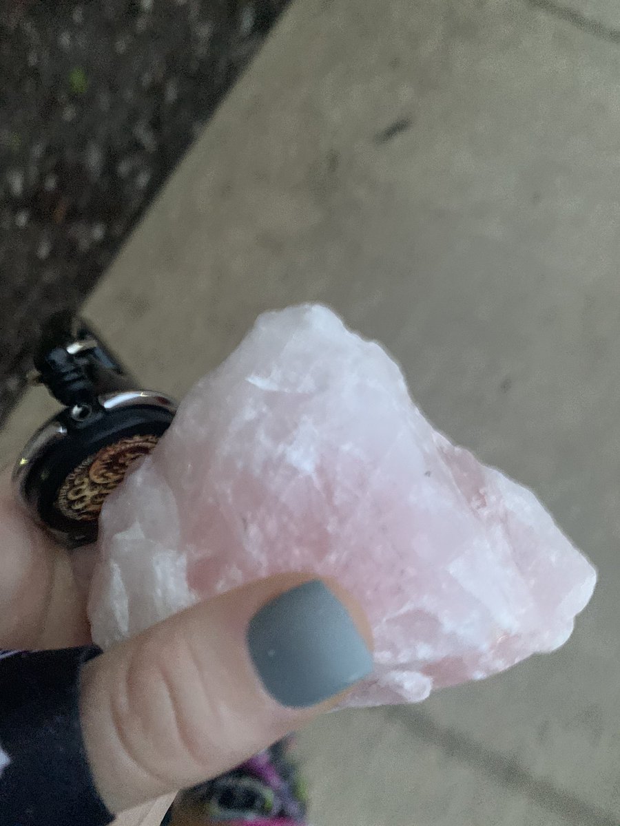 Newest to my collection and I love it beautiful rose quartz