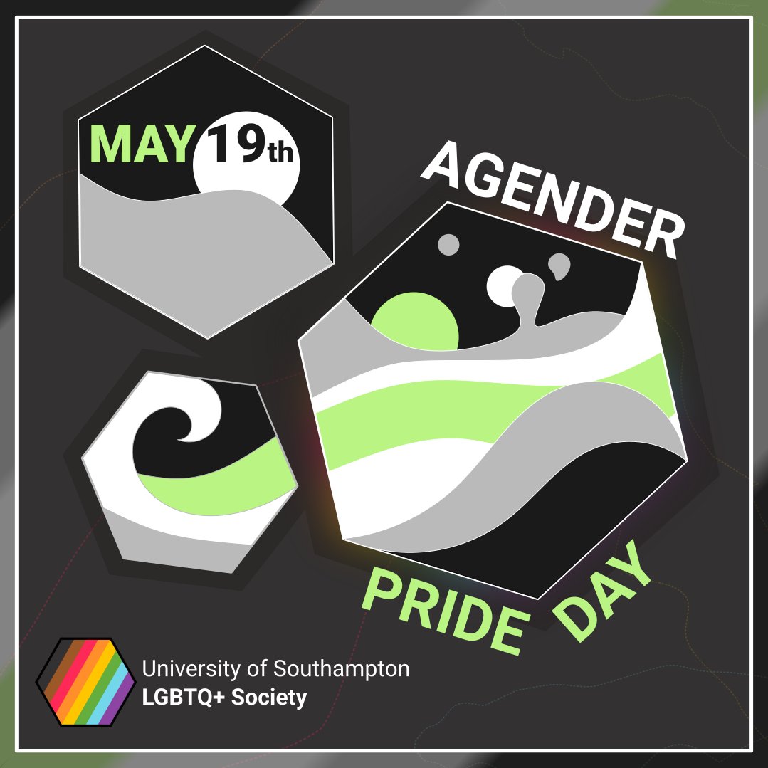 Happy Agender Pride Day!
Today we celebrate all of our peers who identify as agender: not having a gender identity. It is an identity which falls under the non-binary umbrella, and you may have heard alternative terms used such as genderless or genderfree. #AgenderPrideDay