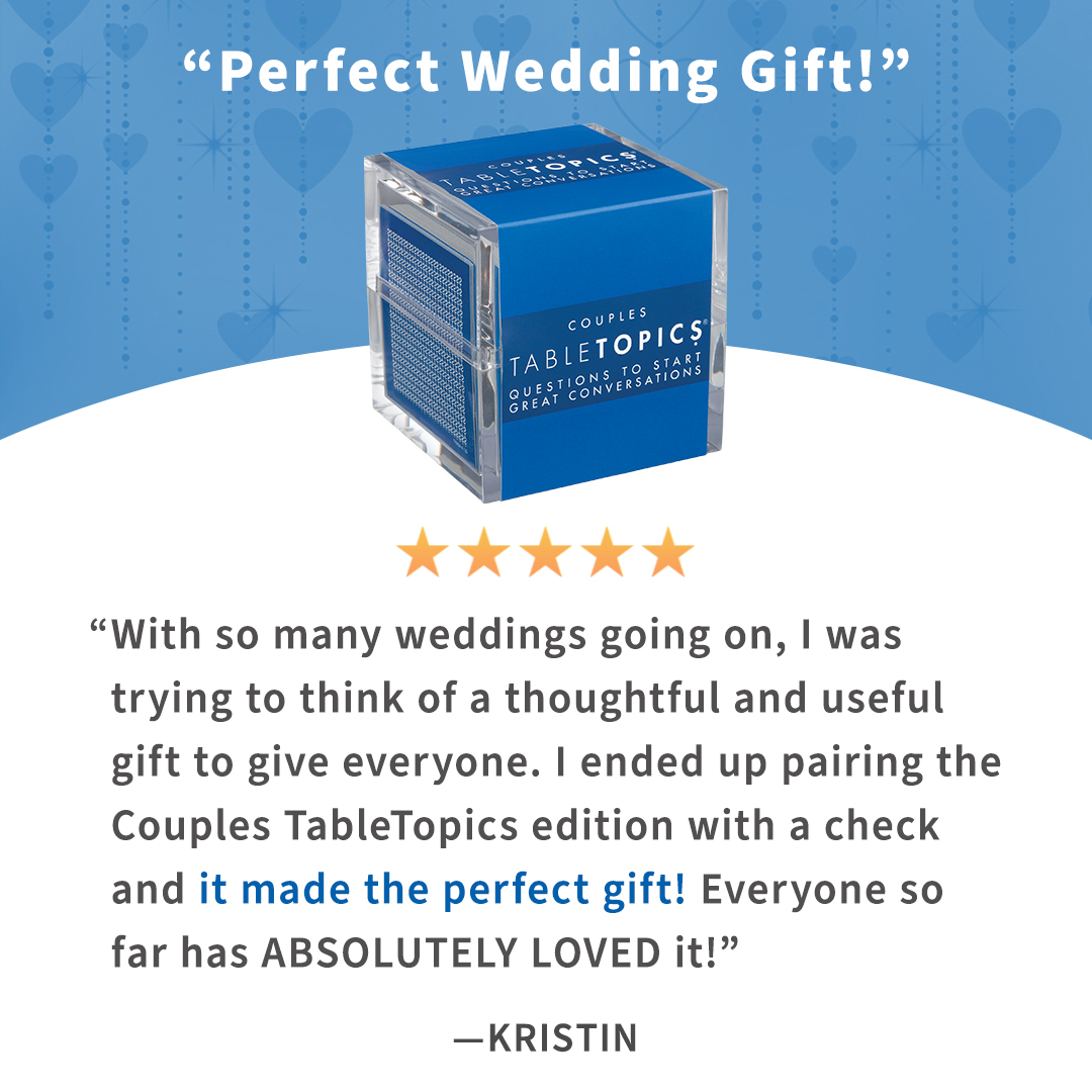 More from the review: “I have even gotten additional e-mails/calls after traditional thank you notes saying it made the perfect date night. I will be buying one for my boyfriend and I.”