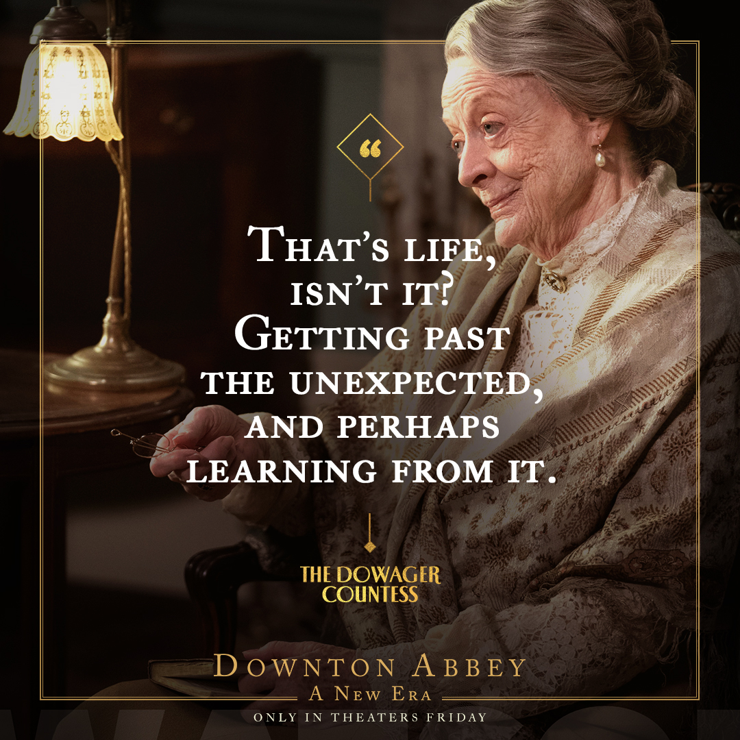 Wise words for all of us. #DowntonAbbey