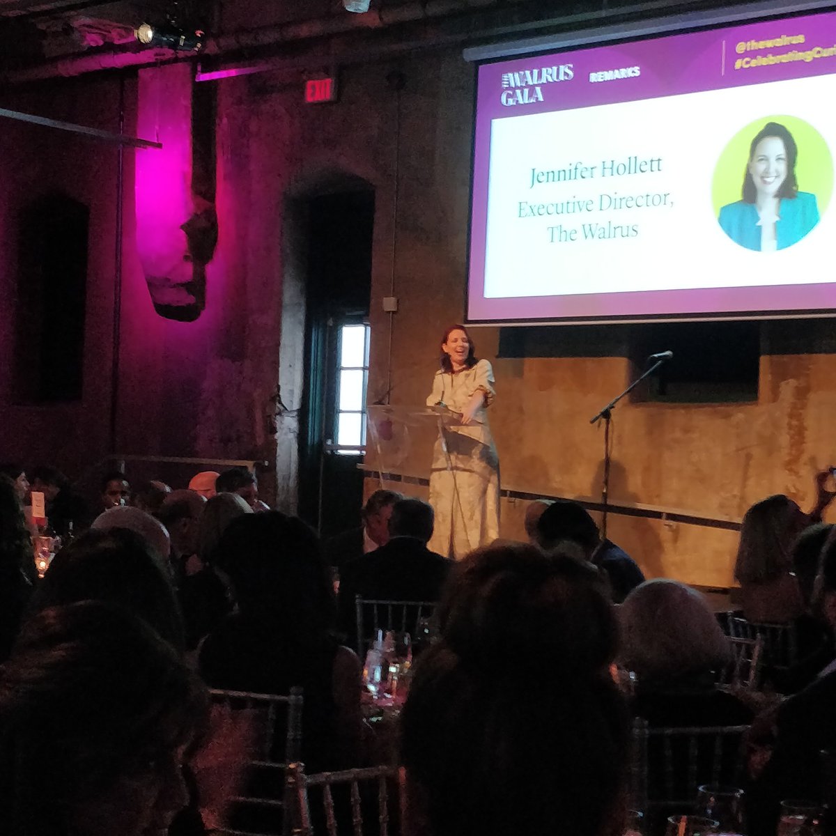 jhrnews's tweet photo. Toasting to our friends at @TheWalrus tonight 🥂 - celebrating independent, fact-based journalism at a time when we need it the most. #TheWalrusGala22 #celebratingcuriosity https://t.co/qclVoyzSIw