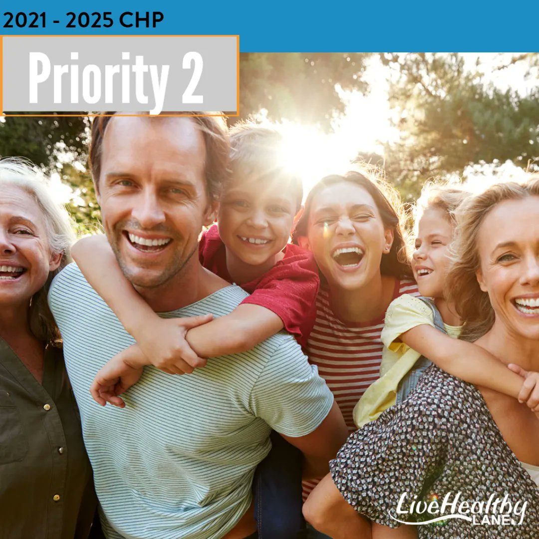 LiveHealthyLane's tweet photo. Priority 2 of the 2021-2025 CHP is to “establish community conditions that support behavioral health and physical well-being.” One way we can do so is by investing in Family and Youth Support Specialists who help families navigate our health and social service systems. https://t.co/71zamCVkIP
