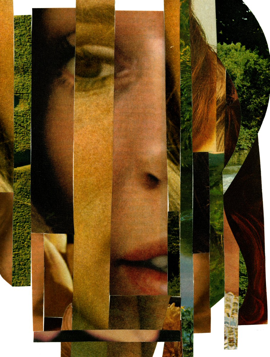 WritingRussell's tweet photo. Lauren loved the landscapes in her mind / 2016
Pasted paper collage
#artwork #collage #collageart #art #Artist #collageportrait #eyes #nature #artonpaper #contmporaryart #worksonpaper #landscapes https://t.co/B3Niek9hg8