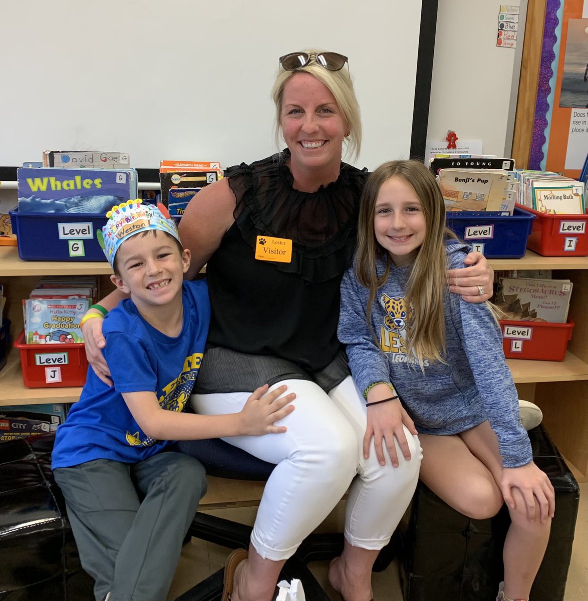 When your field trip gets canceled, you change the students moods by bringing in the chaperones to read to our class throughout the day. So fun! Thanks Parents, we loved having you! #dg58learns #LEchoosesHAPPY