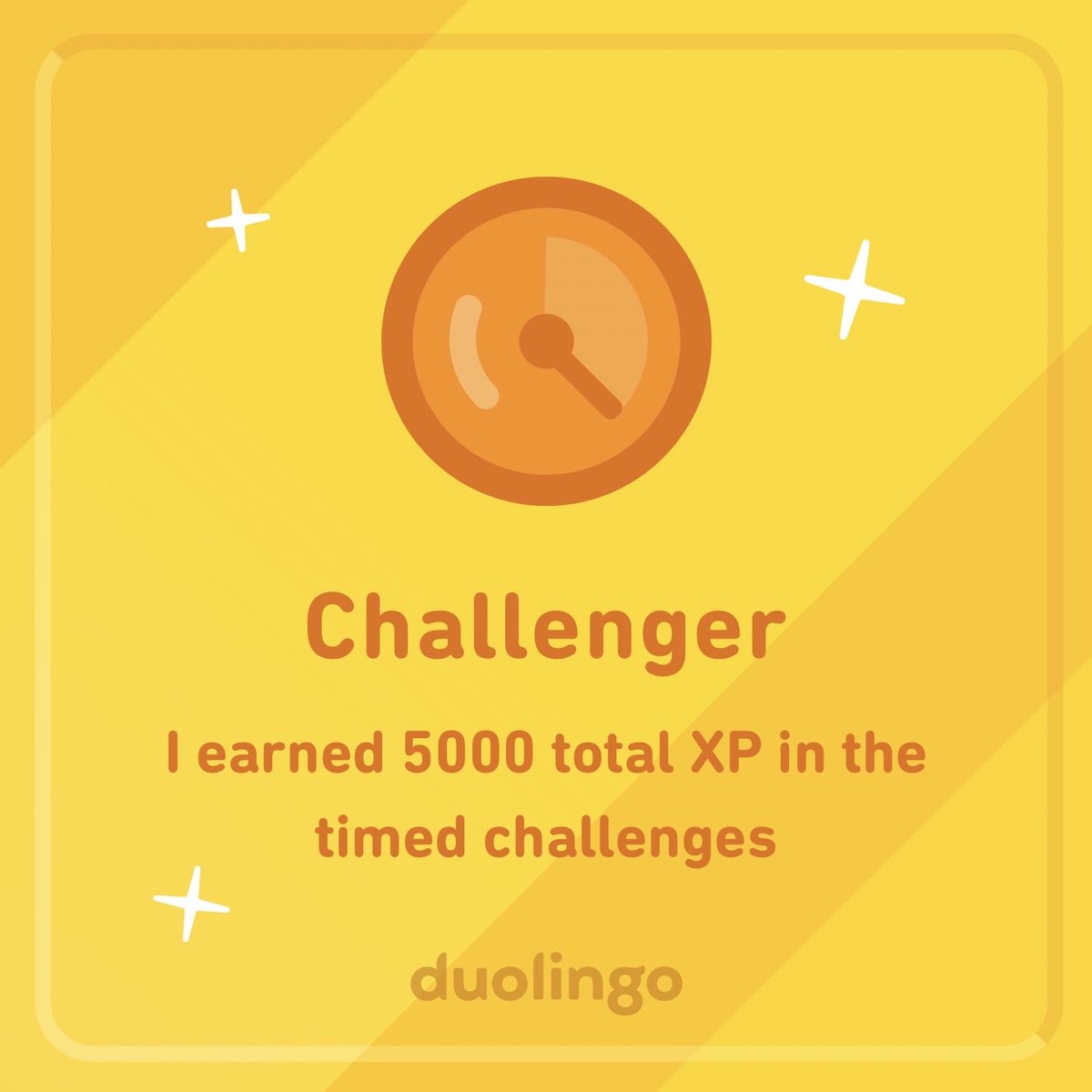 I earned an achievement on Duolingo! It’s free, fun, and effective for learning languages.