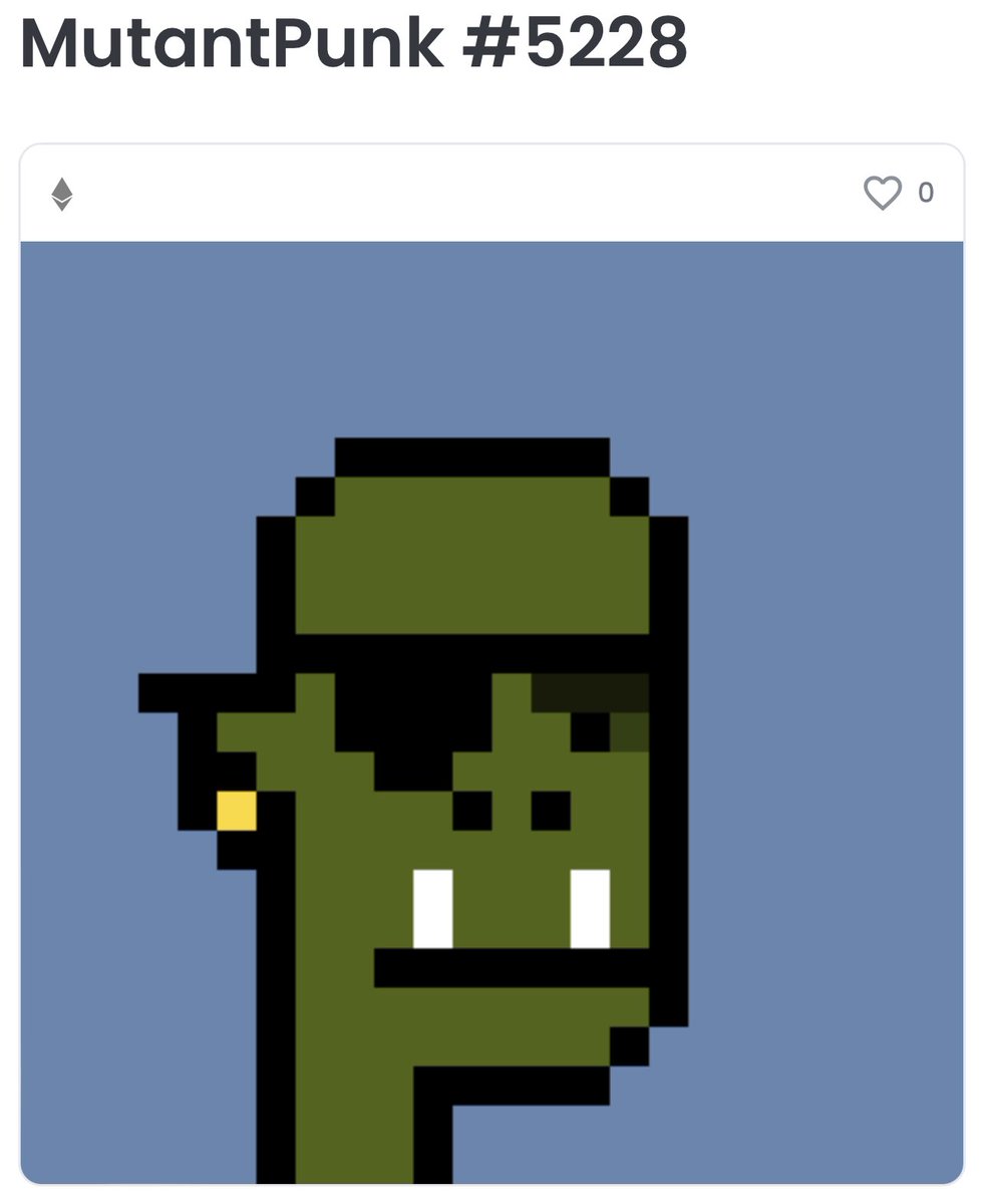 people are still sleeping on Mutant Punks | only one of its kind | trait floors are flying rn ☠️ 

.01 floor 🧹🧹🧹🧹

Hoodie Gang already at a .5 floor 
Only 3 fedoras listed rn | .08 then jumps to 1.77 

<a href="/MutantPunksNFT/">MutantSwap</a> released their mutant coin that’s crushing | auto staking