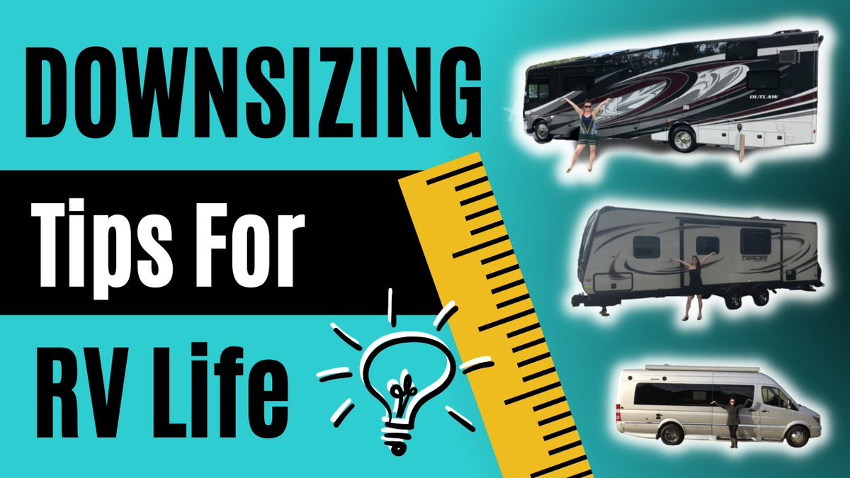 RVersity's tweet photo. 🎥 [VIDEO] Already #RVLiving or dreaming about #RVLife and need help #Downsizing 🚨  Don't worry these are My #DownsizingTips for #FullTimeRVLiving  👉 https://t.co/5pgBibgizM https://t.co/X0BwGg4fWq