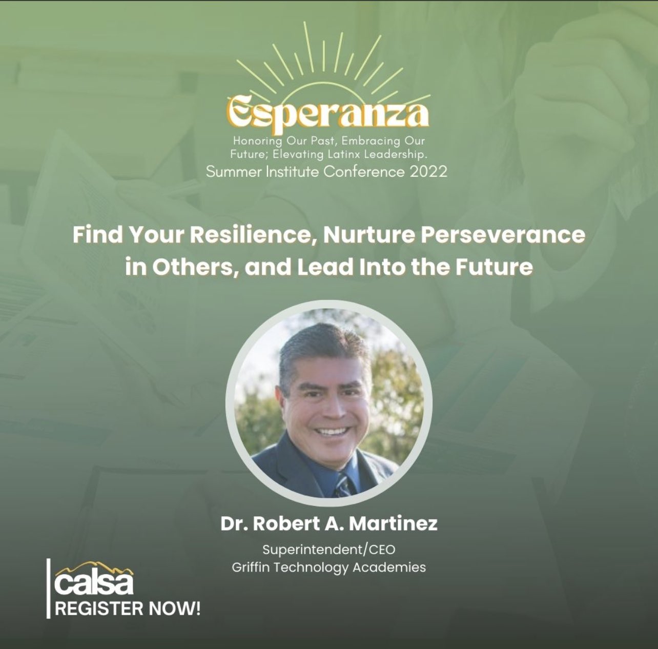 Dr. Robert Martinez on Twitter "Join me at the Calsa Summer Institute