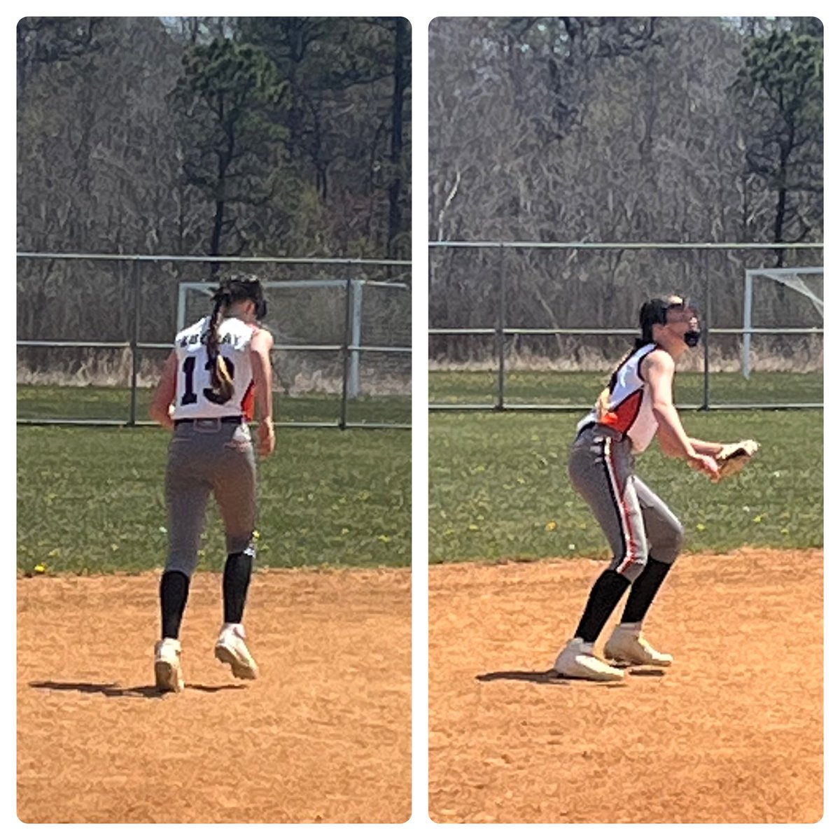My girl❤️First games of the season Catcher &amp; SS. Can’t wait till this weekends first tournament of the season🥎