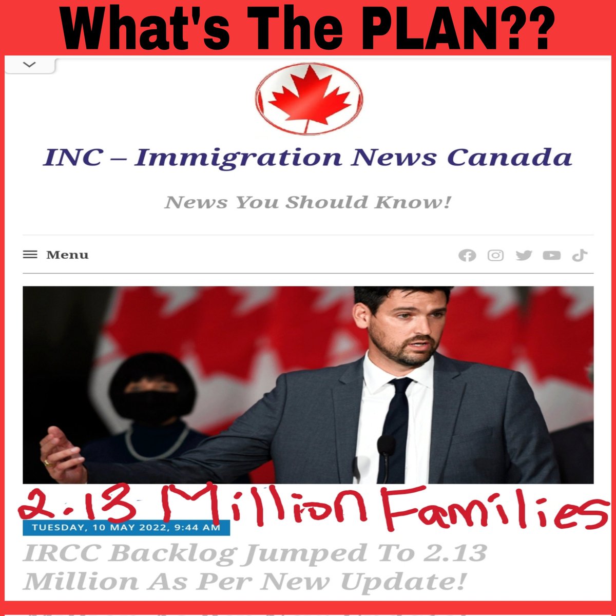 SC2983ReuniteUs's tweet image. #prioritizefamilysponsorship @SeanFraserMP @JustinTrudeau 
IRCC @CitImmCanada has a Backlog of 2.13 MILLION Applications,Stop the INTAKE of New Applications &amp;amp; #ClearTheLiberalBacklog We Applied for Our Families,School,Work.Not to live Our Lives in Limbo #cdnpoli What&apos;s the PLAN?