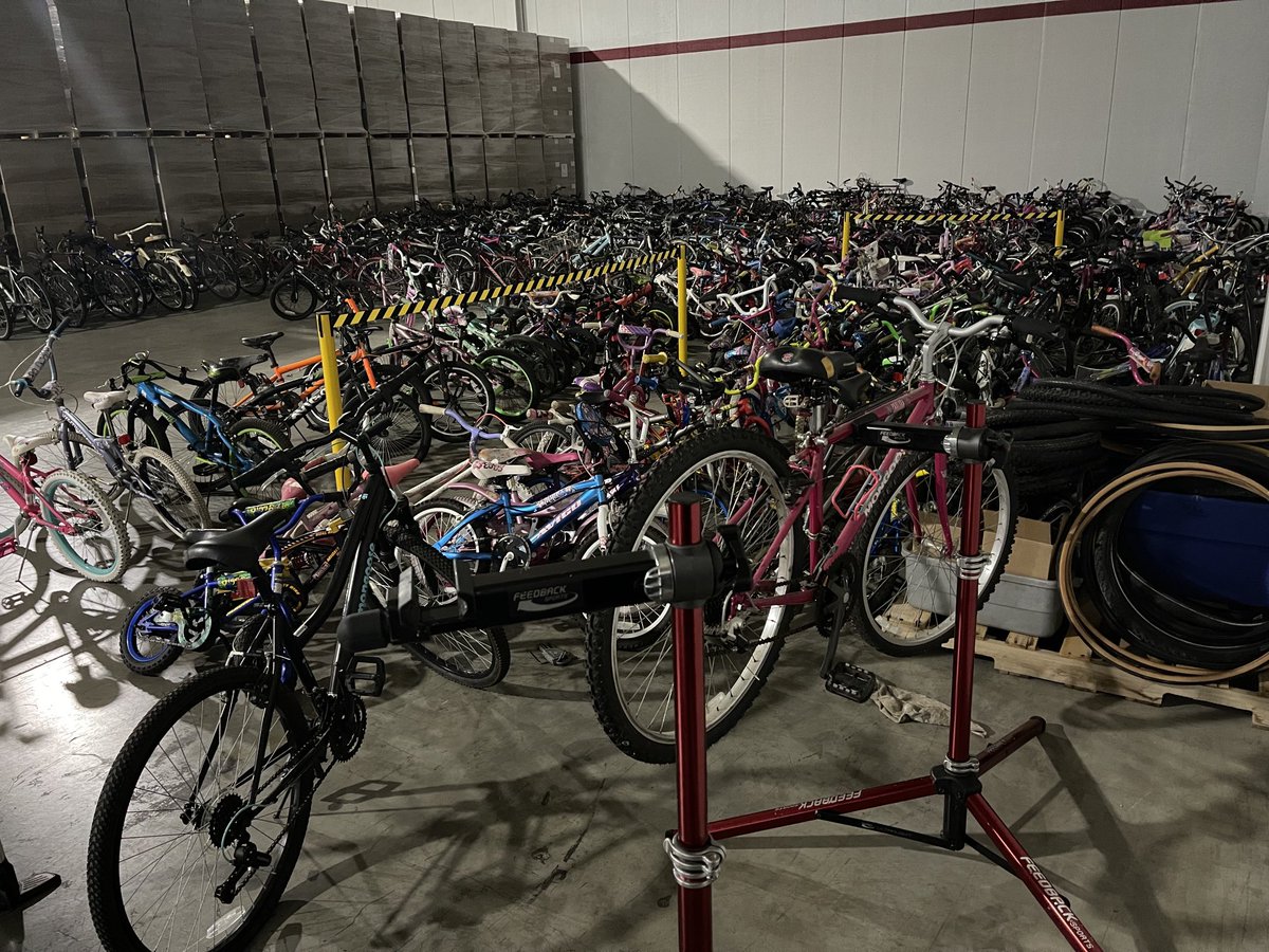 RebelReform's tweet photo. Getting ready to fix bikes! Keep checking in for dates of bike give-a-ways! https://t.co/7aNpg6f9et