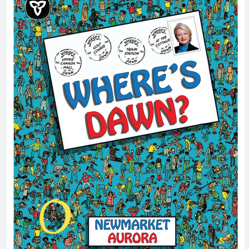 Have you seen @MurphyGallagher? Because the people of Newmarket-Aurora sure haven't. We think you deserve a candidate who shows up for you. It's time to hold the Ford Conservatives accountable. .