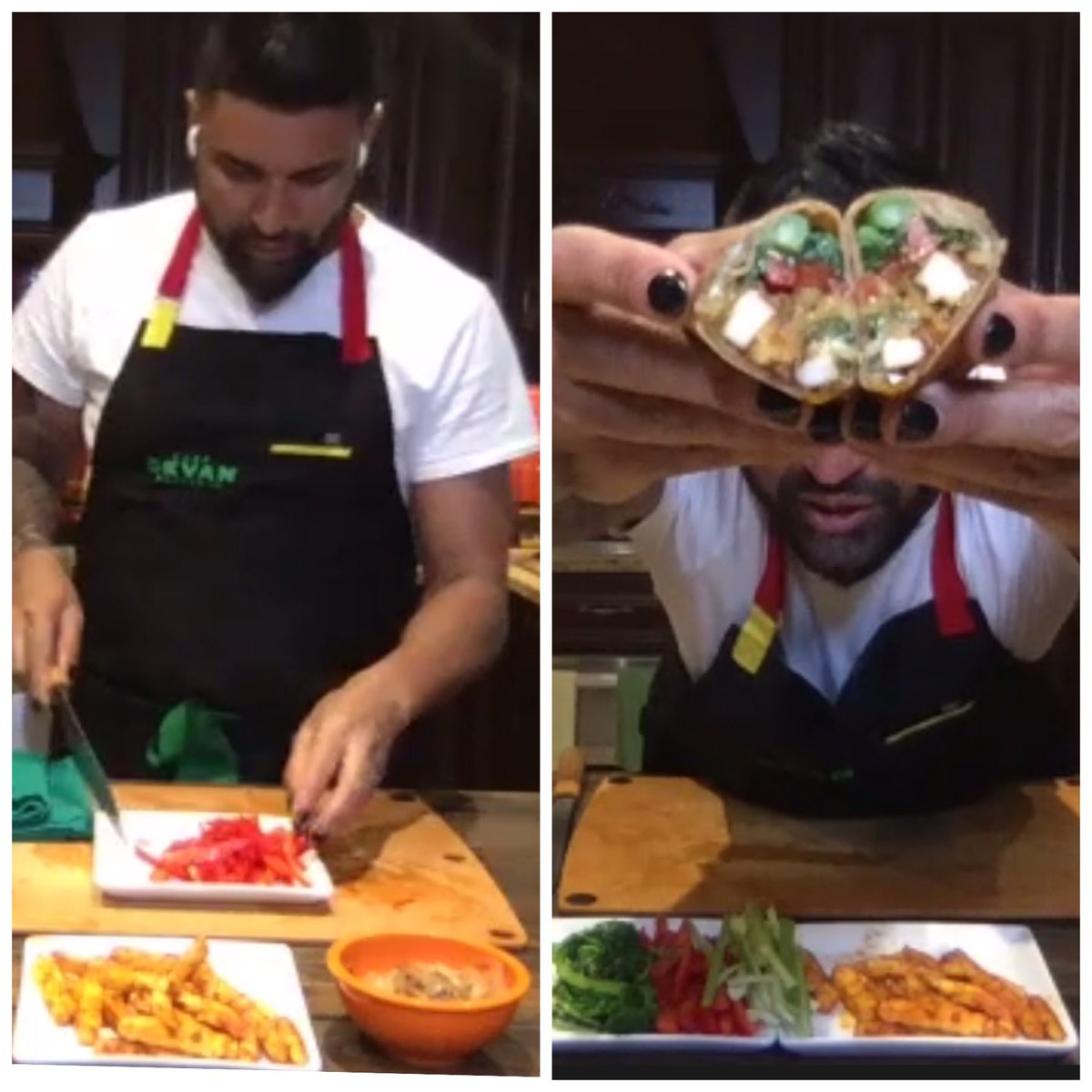 Boxwood_PS's tweet photo. Boxwood’s Virtual Family Cooking Event with Celebrity @ChefDevan was    great fun! Cajun Chicken and Cajun Paneer Wraps were on the menu and so delicious! Thanks to our School Council for organizing our PRO Grant Event! @YRDSB @yrdsbinclusion https://t.co/X07c8sV6DE