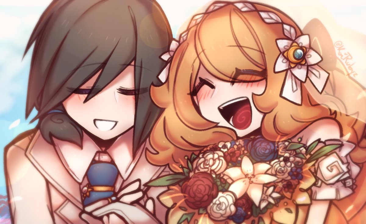 KaiRubyz's tweet photo. Happy Kalosshipping Marriage 💐!! https://t.co/22FKFf18nu