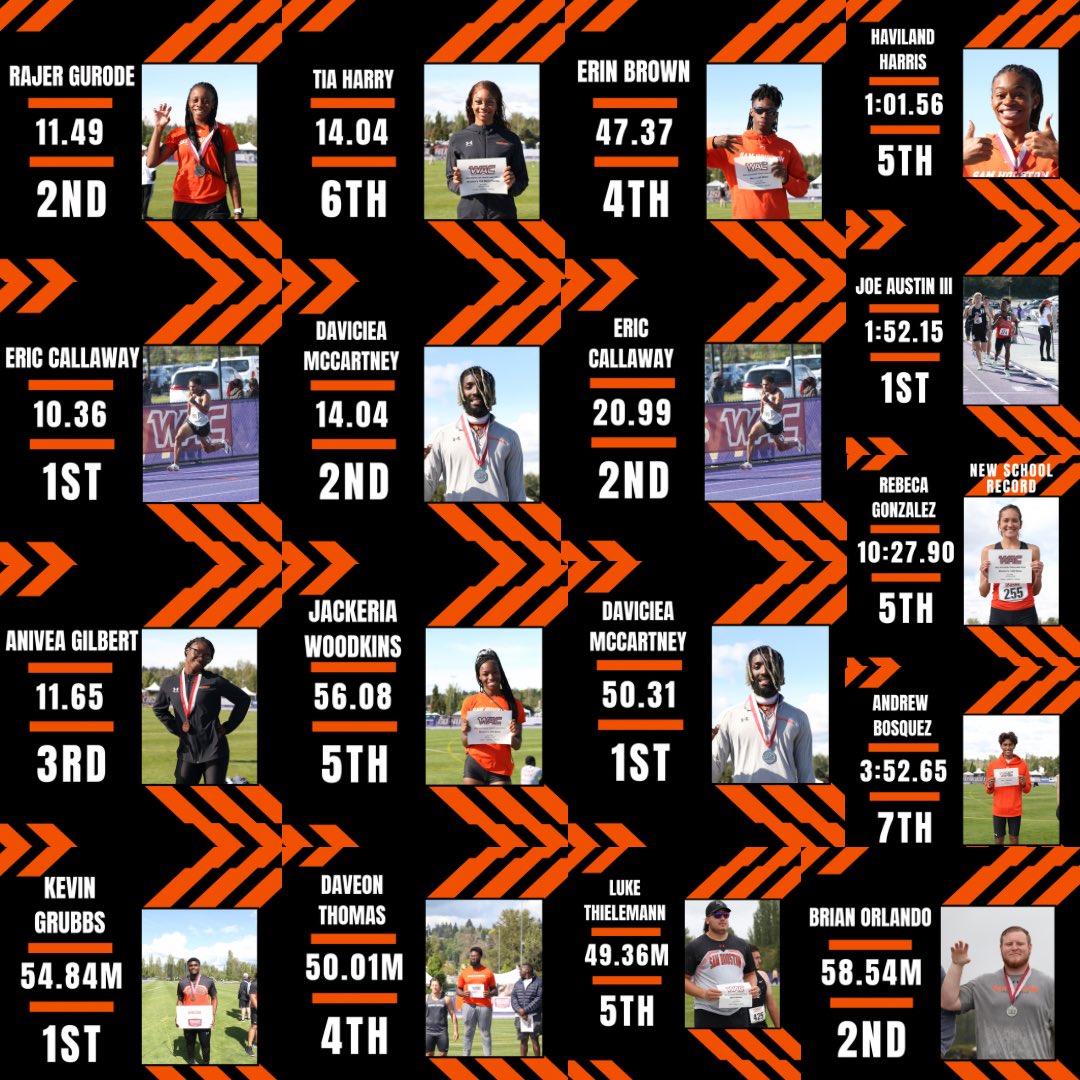 Some athletes who placed during conference!
