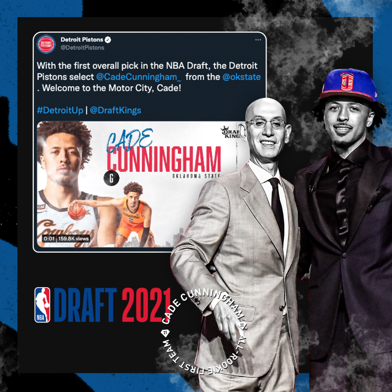 DetroitPistons's tweet photo. Congratulations to Cade CunningHIM on being named to the @NBA All-Rookie First Team! #CadesThatGuy
@CadeCunningham_ | #Pistons