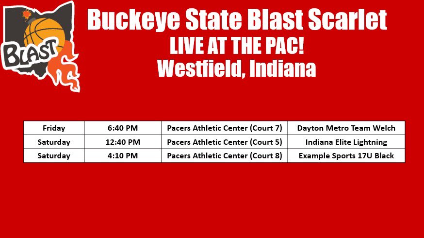 Heading to Indiana for LIVE AT THE PAC this weekend! <a href="/The_Blast_AAU/">Buckeye State Blast Girls Basketball</a> <a href="/cucrusader/">Steve Shaffer</a> <a href="/KeaneCrockett/">Keane Crockett</a>