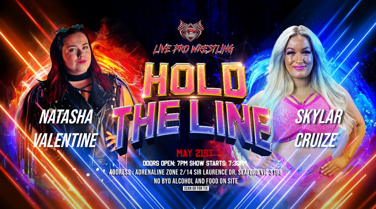 AdrenalinePW's tweet photo. - @Iamskylarcruize v @NatashaV_PW 
- #JaysonKrash v @UnstableBarrett 
- Will @Deathmatch_York accept @ThatValiantKid's challenge for the APW Heavyweight Championship? 

#APWHoldTheLine https://t.co/NkBOYiFqgf