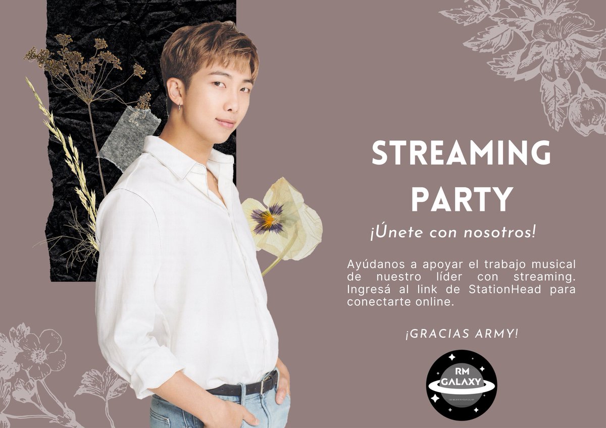 RMCostaRica's tweet photo. ¡STREAMING PARTY TO RM! 🐨💜

aRMy, estamos realizando stream para nuestro líder y lograr las metas para este mes de mayo y junio. Estamos en línea con StationHead ¡Únete a nosotros! 

Horario: 7pm a 9pm CST

Link https://t.co/TCPbpy2wiD

@BTS_twt #Namjoon #RM #BTS #Stream_RM_CR https://t.co/4VwzhsASjW