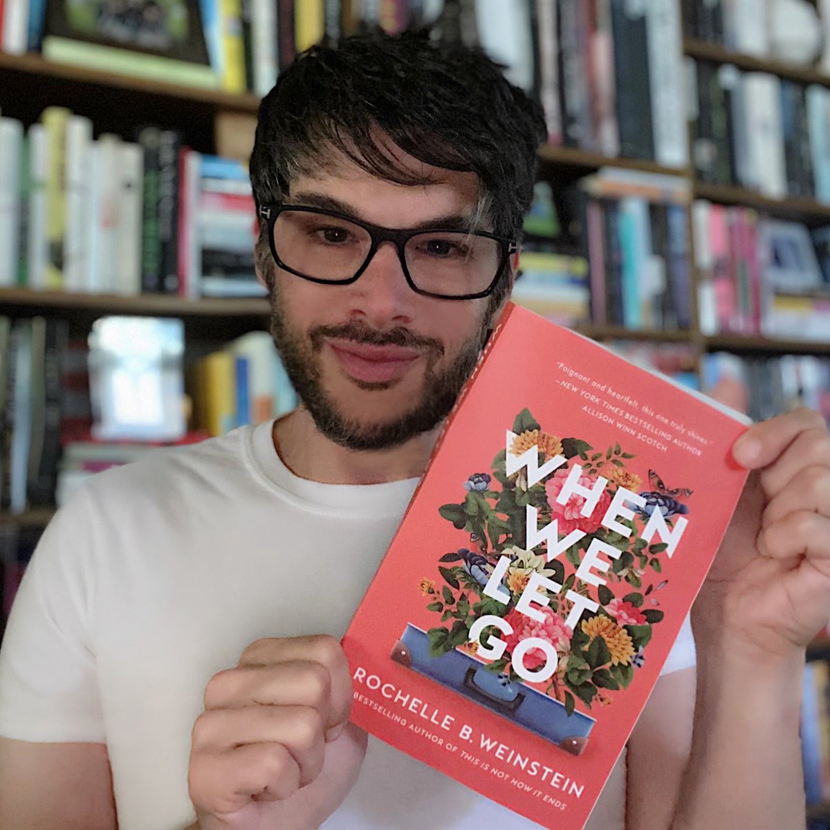 JoshSabarra's tweet photo. THE LIBRARY IS OPEN (PART II): Happy (belated) book birthday to @rochwein and her latest gem, WHEN WE LET GO. Love her, her writing and her books. ❤️❤️❤️ #JoshSabarra #RochelleWeinstein #WhenWeLetGo #books #bookclub #goodreads #instabook #bookstagram #LakeUnion https://t.co/ozRyuaTpIO