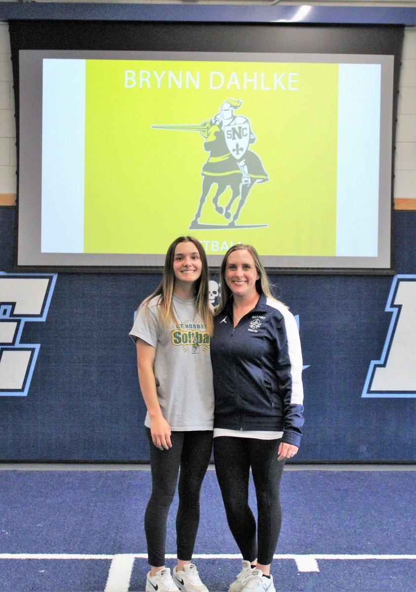 BayPortSoftball's tweet photo. @SNCSoftball @BayPortHS Congratulations @brynndahlke_ on your signing day! St. Norbert is lucky to have you!! https://t.co/CEM0Cp6MM4