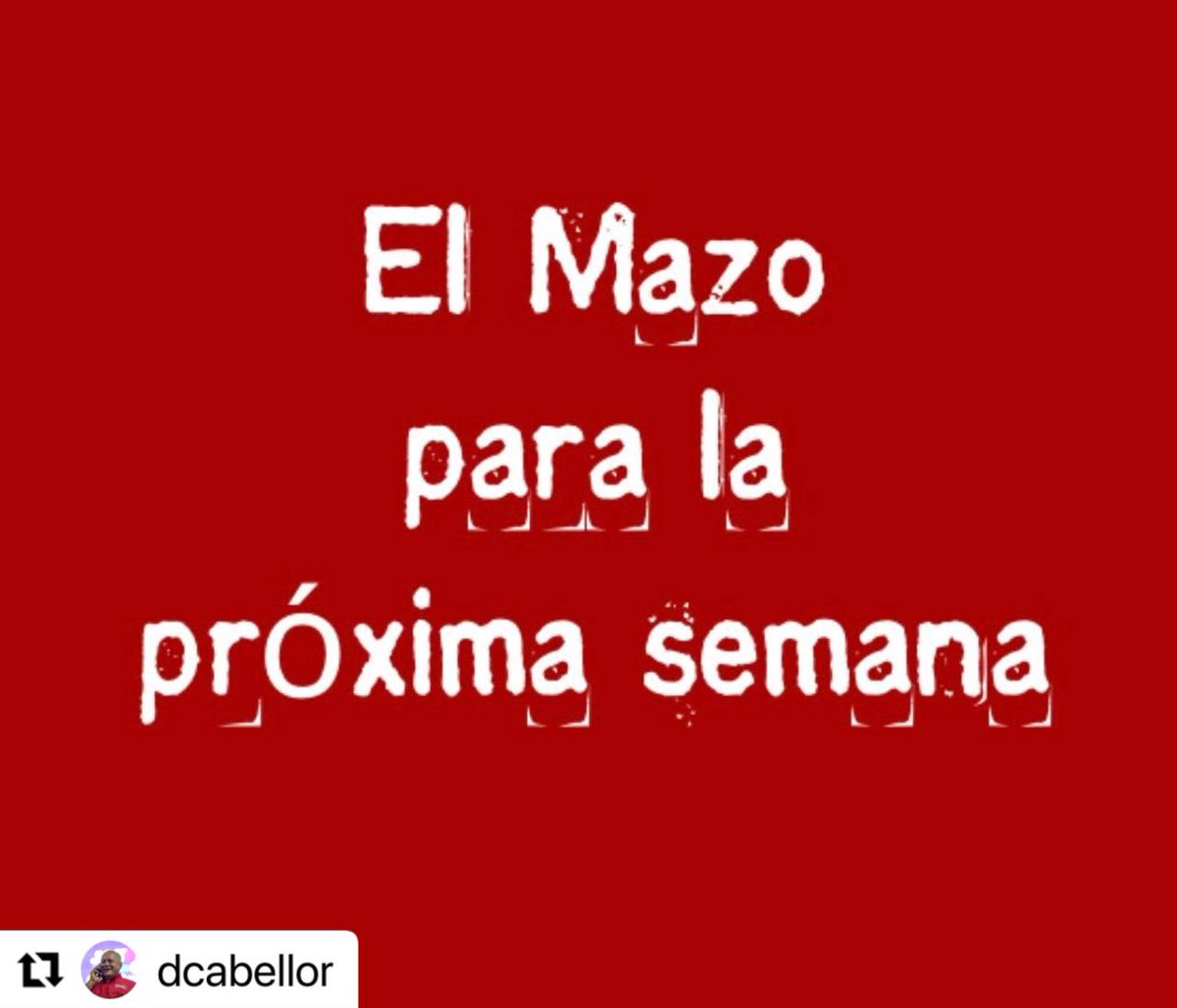 wilmerv444's tweet photo. Esta noche informó nuestro hermano capitán  Diosdado Cabello
 @dcabellor 
  " Compromisos ineludibles impiden hacer su #Programa387 de Con El Mazo Dando este miércoles" 

Nosotros Venceremos!!

#VenezuelaTierraFértil https://t.co/onq3KIn6Xn