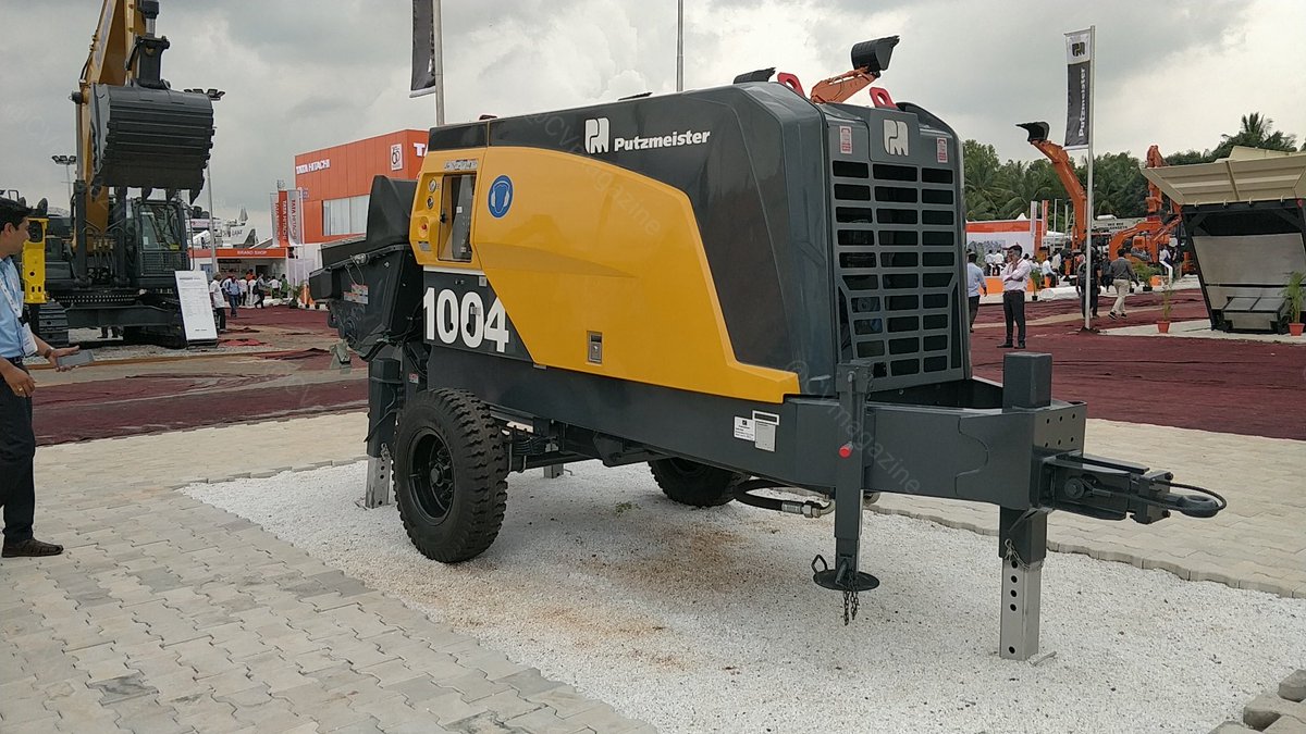 CVmagazine's tweet photo. Putzmeister unveiled a new construction equipment a stationary Concrete pump.
- a new range of other equipments were are display too such as the MOLI-1407HD
@PutzmeisterInd @Putzmeister @CII_Excon #Excon2K21 #excon22 #excon21 #Cii #infra #cement #construction #Bengaluru https://t.co/6m1QxY8r9e