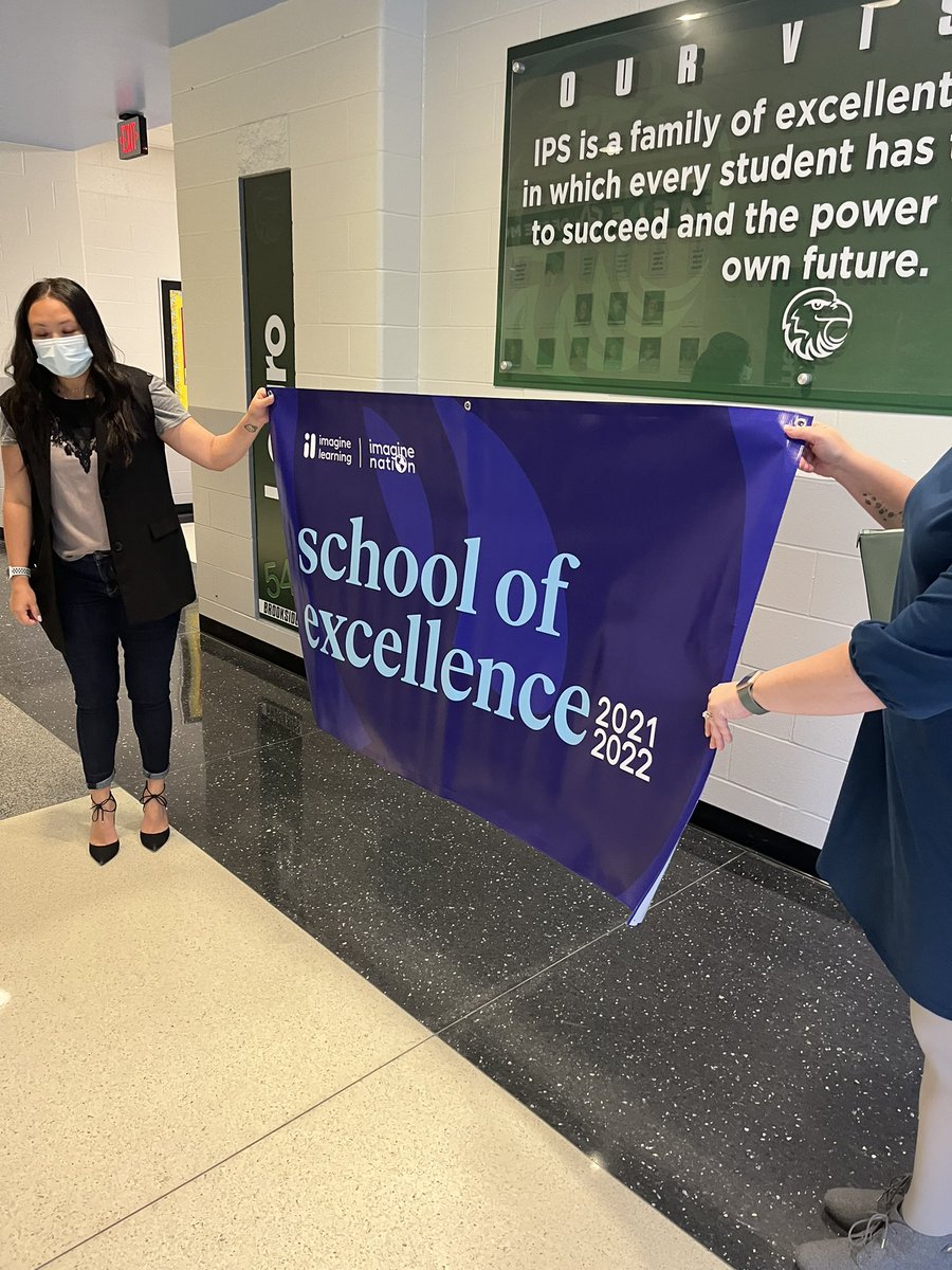 BRMS_Principal's tweet photo. Proud to be recognized as an Imagine Learning School of Excellence today.  Brookside was one of 30 schools out of 1300 schools across the United States to be recognized!  🎉👏🎉👏🎉@IPSBrookside54 @IPSSchools @ms_siefert @MrWarre19814270 @AleesiaLJohnson https://t.co/De4PR377wD