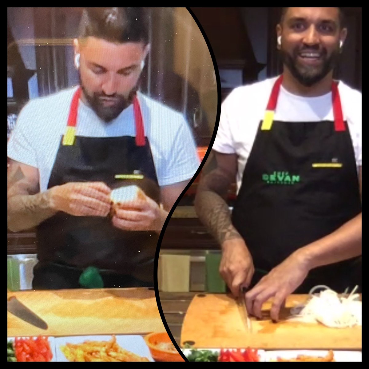 Boxwood_PS's tweet photo. @ChefDevan shared some great tips during our Family Cooking Event! When it come to onions for frying, don’t be afraid to do a little crying! For best results, ensure onions are evenly sliced and use the “claw” method to protect your fingers as seen in the photo! 🧅@YRDSB https://t.co/opYPMjudTI