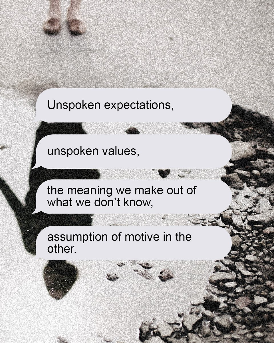 boundlessYVR's tweet photo. Four ways relationships get into trouble:

1) Unspoken expectations.

2) Unspoken values.

3) The meaning we make out of what we don't know.

4) Assumption of motive in the other.

You can pause and climb down the ladder of inference today.

(Steve Cuss) https://t.co/gK7YsBgzHQ