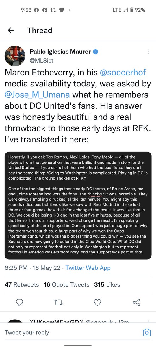 TomLeiss's tweet photo. #DCU just looks done with this game. Need to see some energy!!
SOUNDS LIKE THE #ChicoStand is still into the game.
Maybe the guys on the field read the #ElDiablo quote to @MLSist and will use the supporters to get a lift? #DCUvNYC https://t.co/xixQSbChV9
