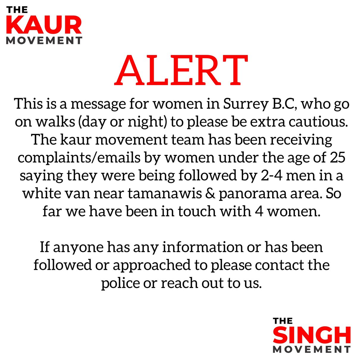 The Kaur/Singh Movement tweet media