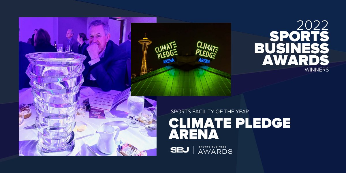 oakviewgroup's tweet photo. Congrats to @ClimateArena on being awarded the Sports Facility of the Year award at the 2022 @SBJ Awards!

Thank you to @SeattleKraken, @MortensonSEA, @Populous, @caaicon, @amazon, @JeffBezos, &amp; @ajassy for their combined efforts into making this building such a success! https://t.co/9CmDstFnuZ
