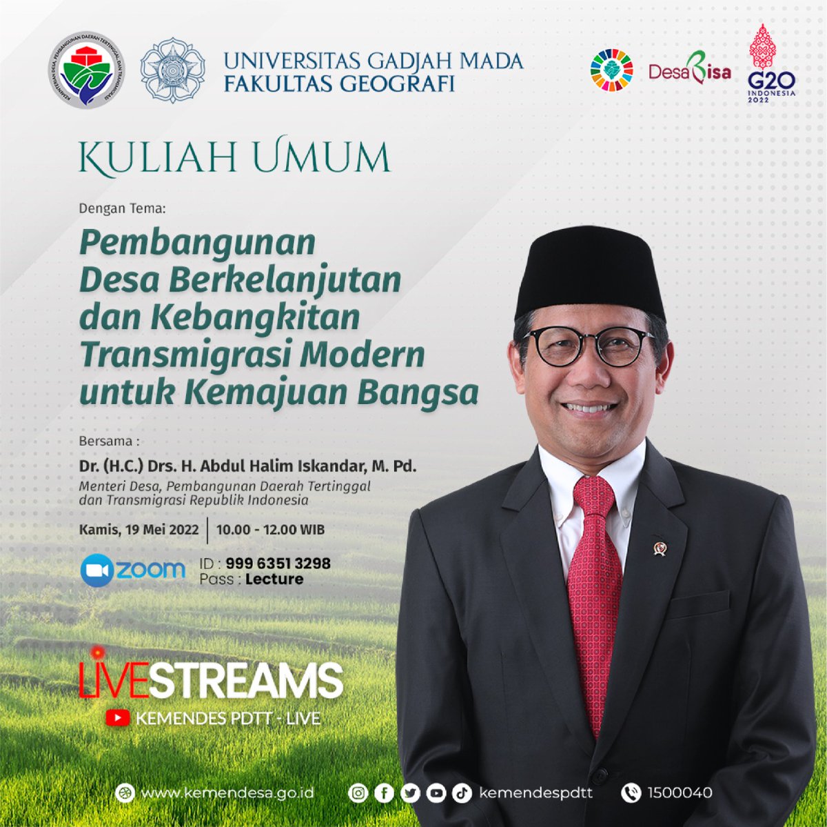 AntonhilmanP's tweet photo. Kuliah Umum Gus Menteri @halimiskandarnu di @UGMYogyakarta
@taufikmadjid71 @LuthfiyahNurla1 @yusradaridesa @fachrilabalado @malik_haramain @imansyukri @SukoyoKasekpro @azzameldzikrie @Ibnuwalidin_lpg
#TPPWAYKANAN https://t.co/aNuvToZF14